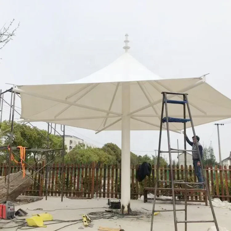 Outdoor Furniture Supplier - Guarda-sol de jardim com poste central