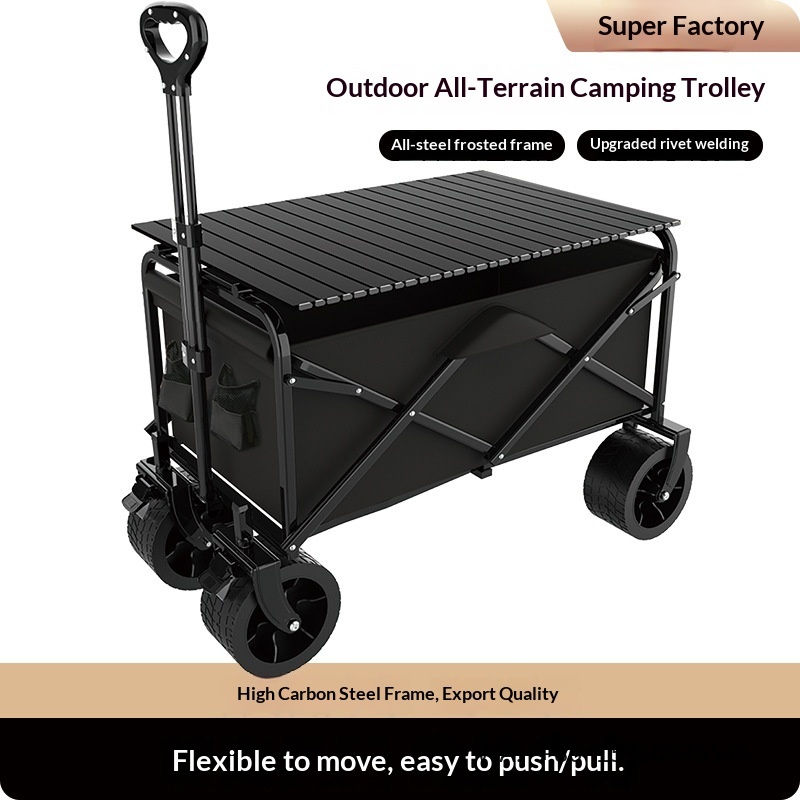 Outdoor Furniture Vendors - Carrinho de Camping Dobrável de Grande