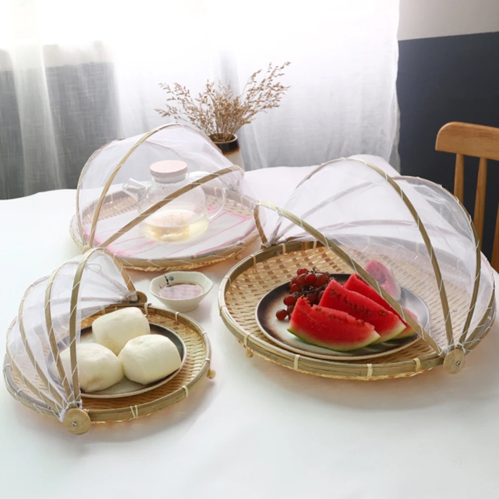 Outdoor Furniture Rattan - Cesta de tecido de bambu anti-mosquito