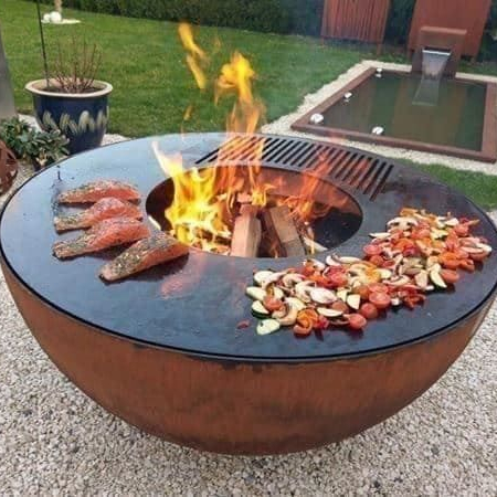 Fire Pit Bowl - Churrasqueira Grande a Lenha e Carvão