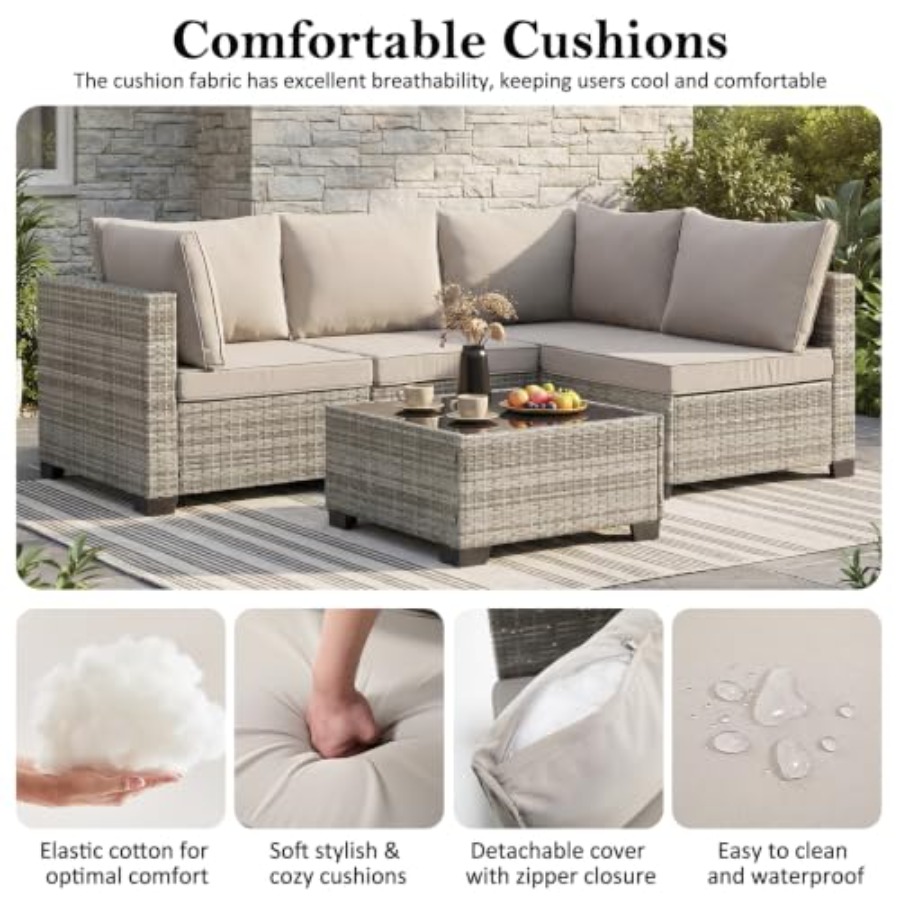 Conjunto de Móveis de Pátio em - Outdoor Furniture Rattan avaliação e preço