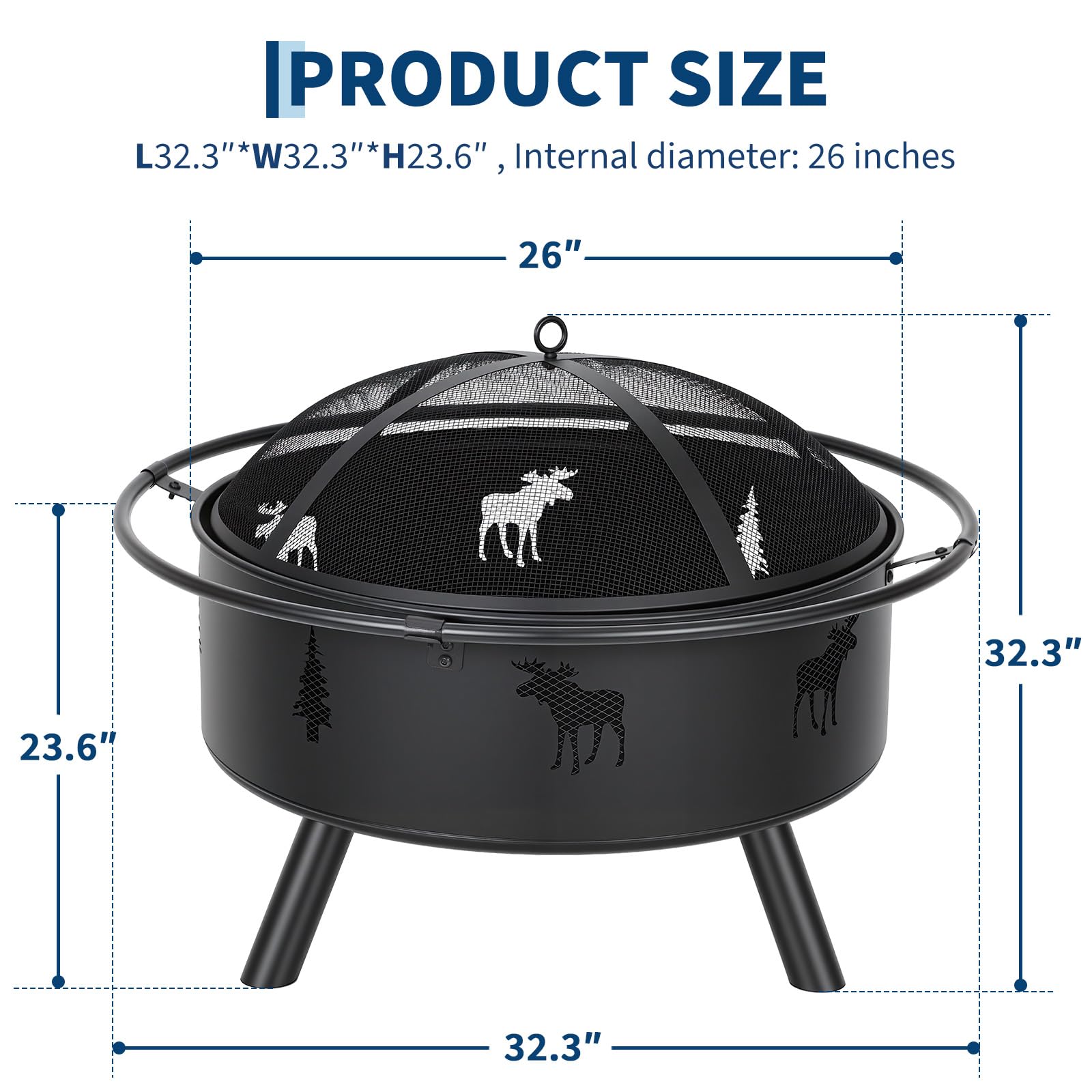 Lareira de madeira de 32 poleg - Fire Pit Bowl avaliação e preço