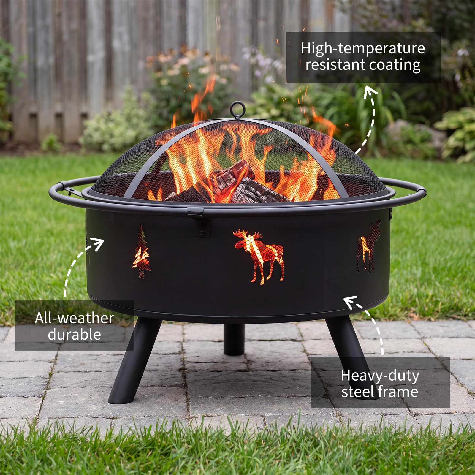 Lareira de madeira de 32 poleg - Fire Pit Bowl avaliação e preço
