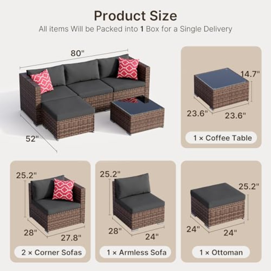 Conjunto de Móveis para Pátio  - Outdoor Furniture Rattan avaliação e preço