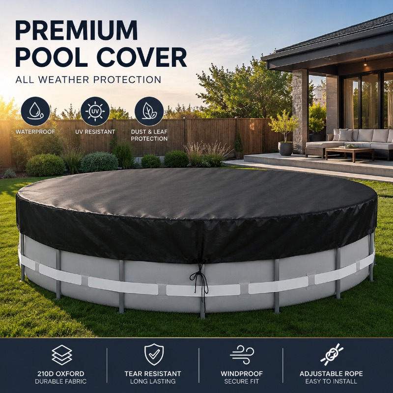 Capa Protetora Redonda Oxford  - Outdoor Furniture For Pool avaliação e preço