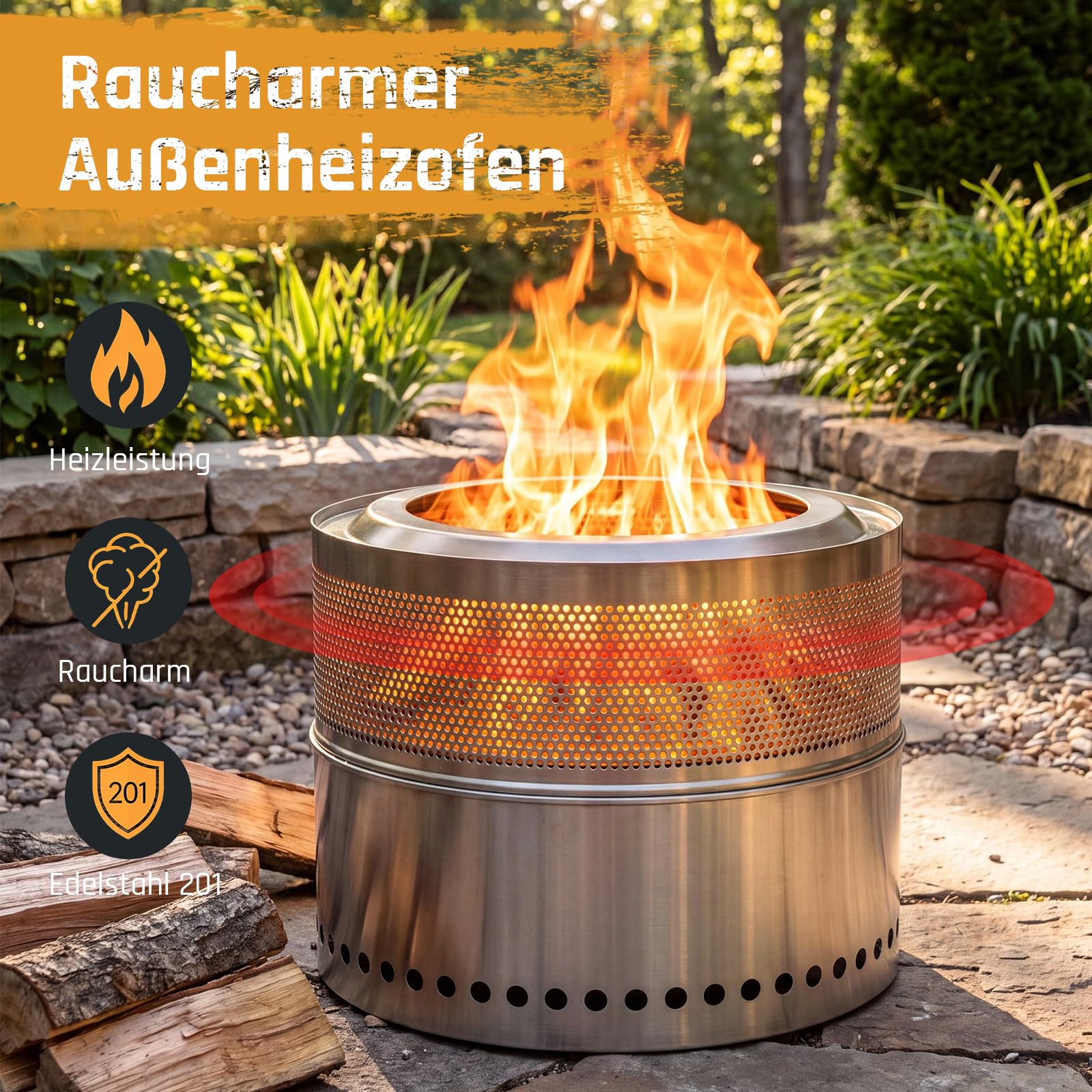 Fogueira de Aço Inoxidável 50c - Fire Pit Bowl avaliação e preço