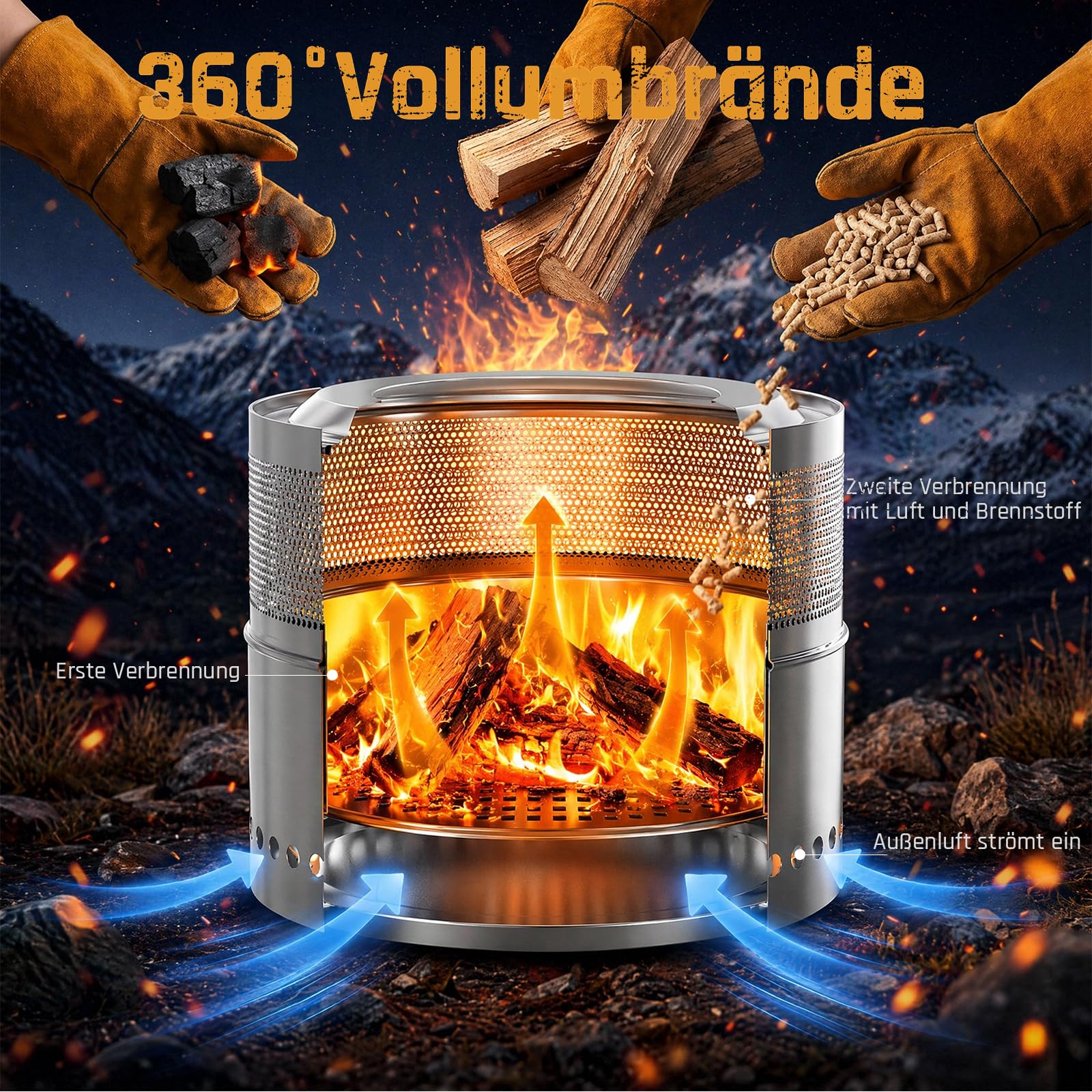 Fogueira de Aço Inoxidável 50c - Fire Pit Bowl avaliação e preço
