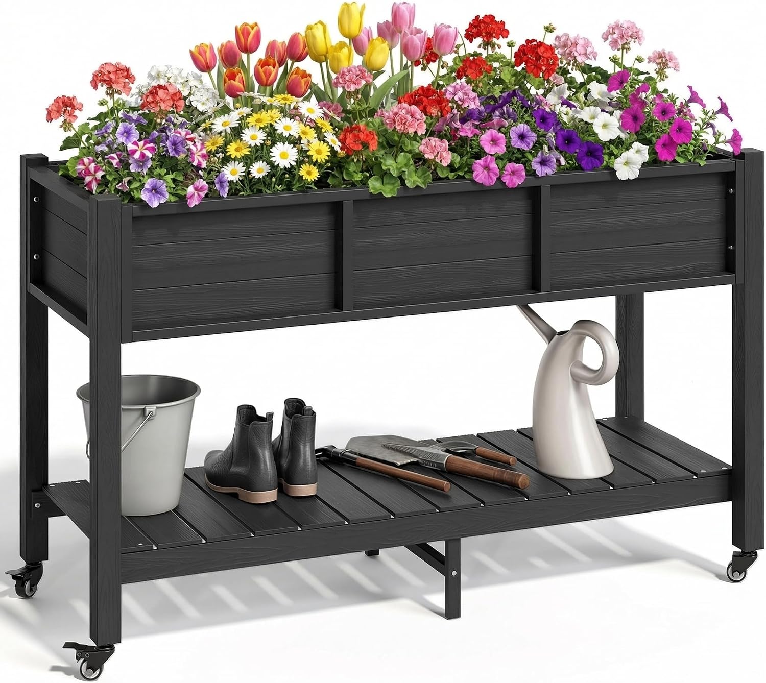 Canteiro Elevado com Rodas, Ca - Garden Storage Box avaliação e preço