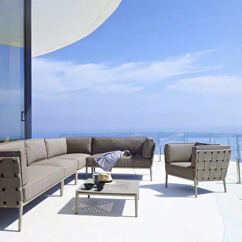 Conjunto de sofá e mesa de cen - Outdoor Furniture Rattan avaliação e preço