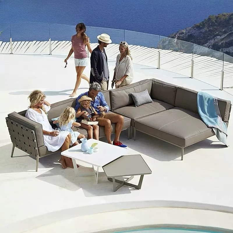 Conjunto de sofá e mesa de cen - Outdoor Furniture Rattan avaliação e preço