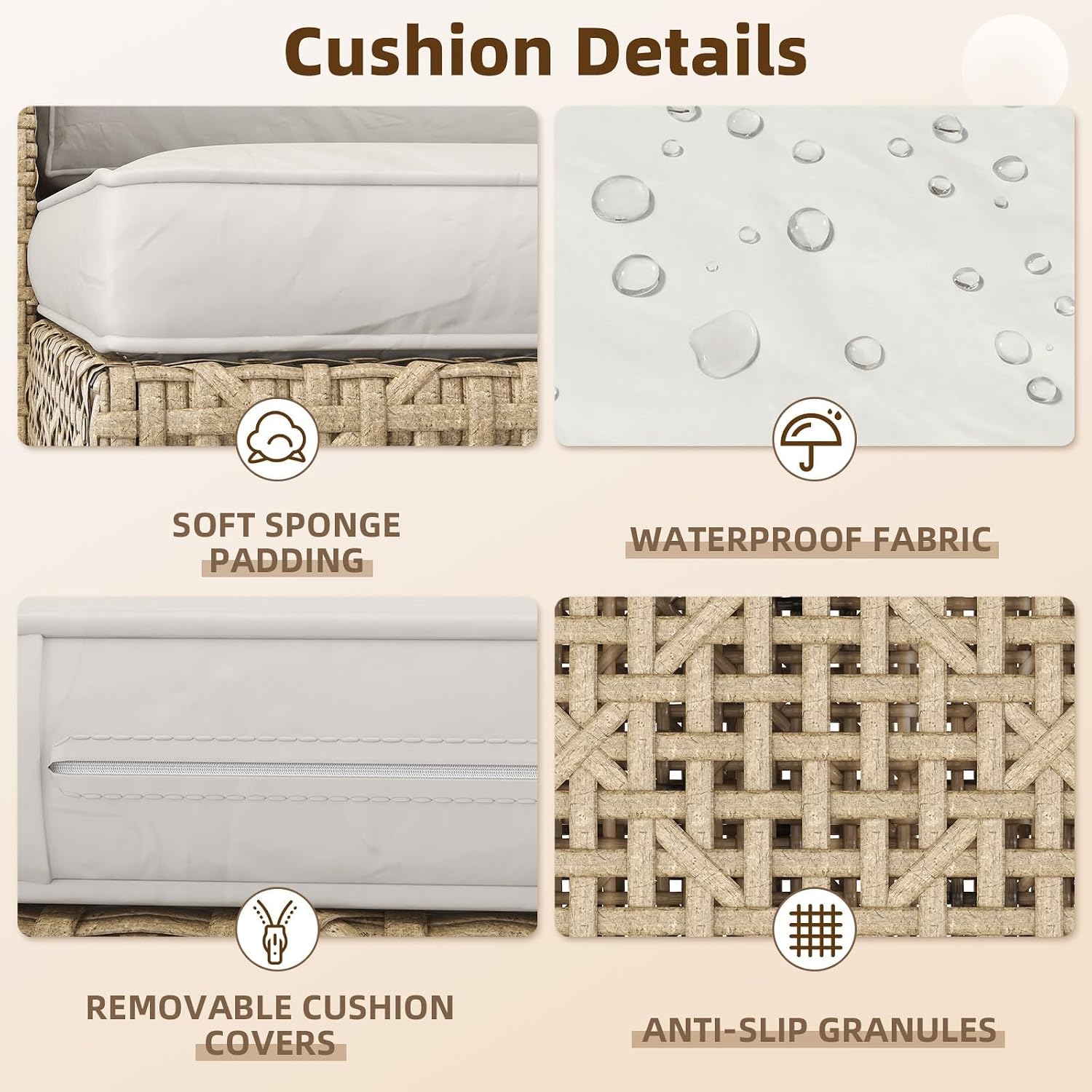 Conjunto de Sofá de Vime para  - Outdoor Furniture Rattan avaliação e preço