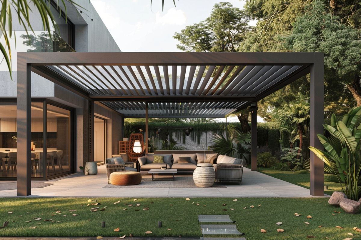 Pérgola Retangular de Liga de  - Outdoor Furniture For Pool avaliação e preço