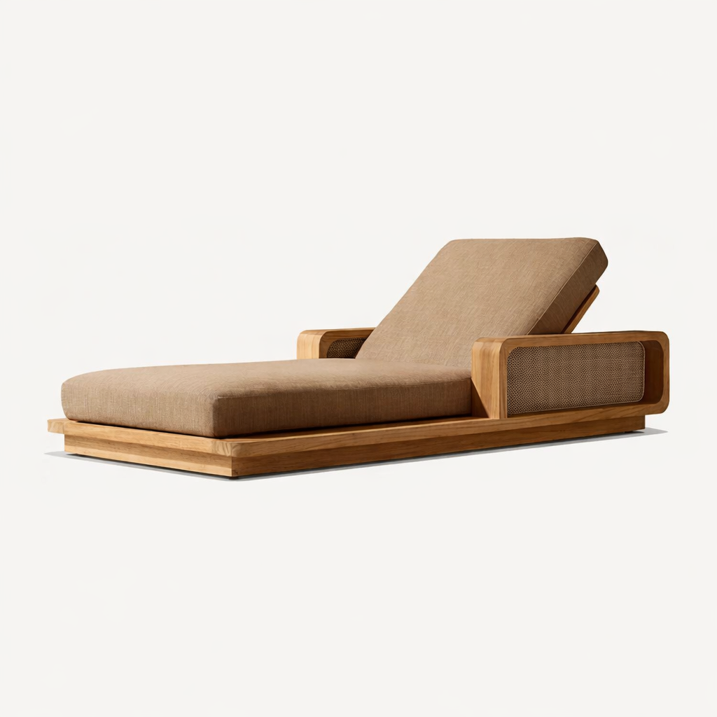 Espreguiçadeira Externa de Tec - Outdoor Furniture For Pool avaliação e preço