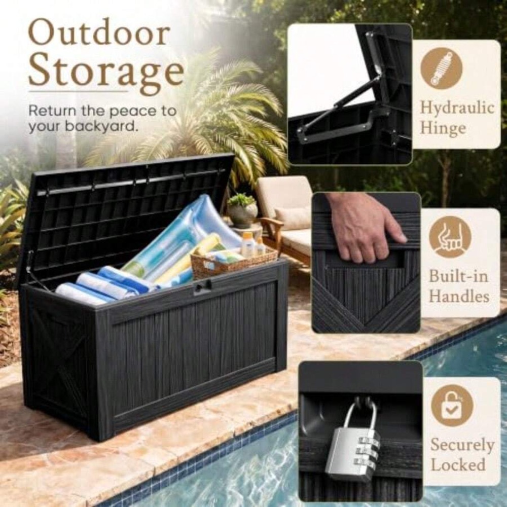 Caixa de Armazenamento Externa - Outdoor Furniture For Pool avaliação e preço