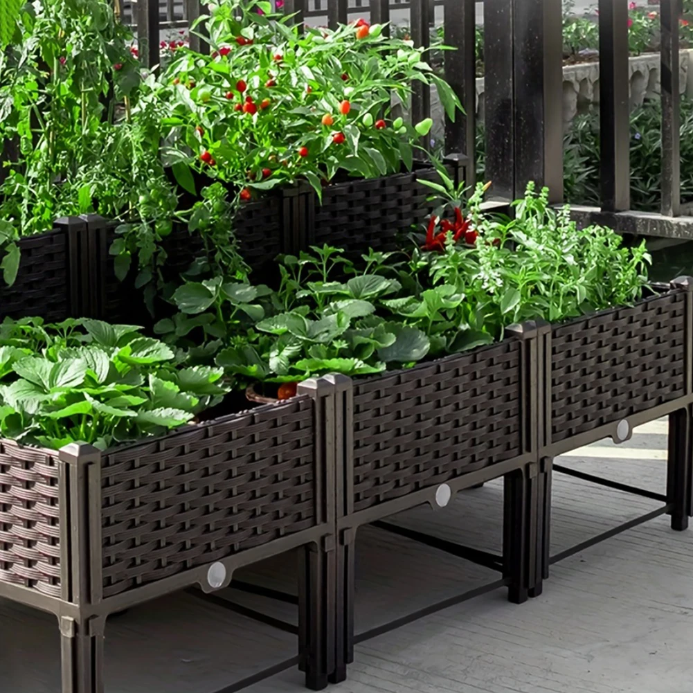 Cama de jardim de grande capac - Garden Storage Box avaliação e preço