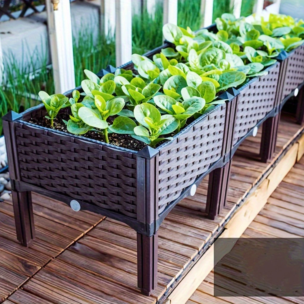 Cama de jardim de grande capac - Garden Storage Box avaliação e preço