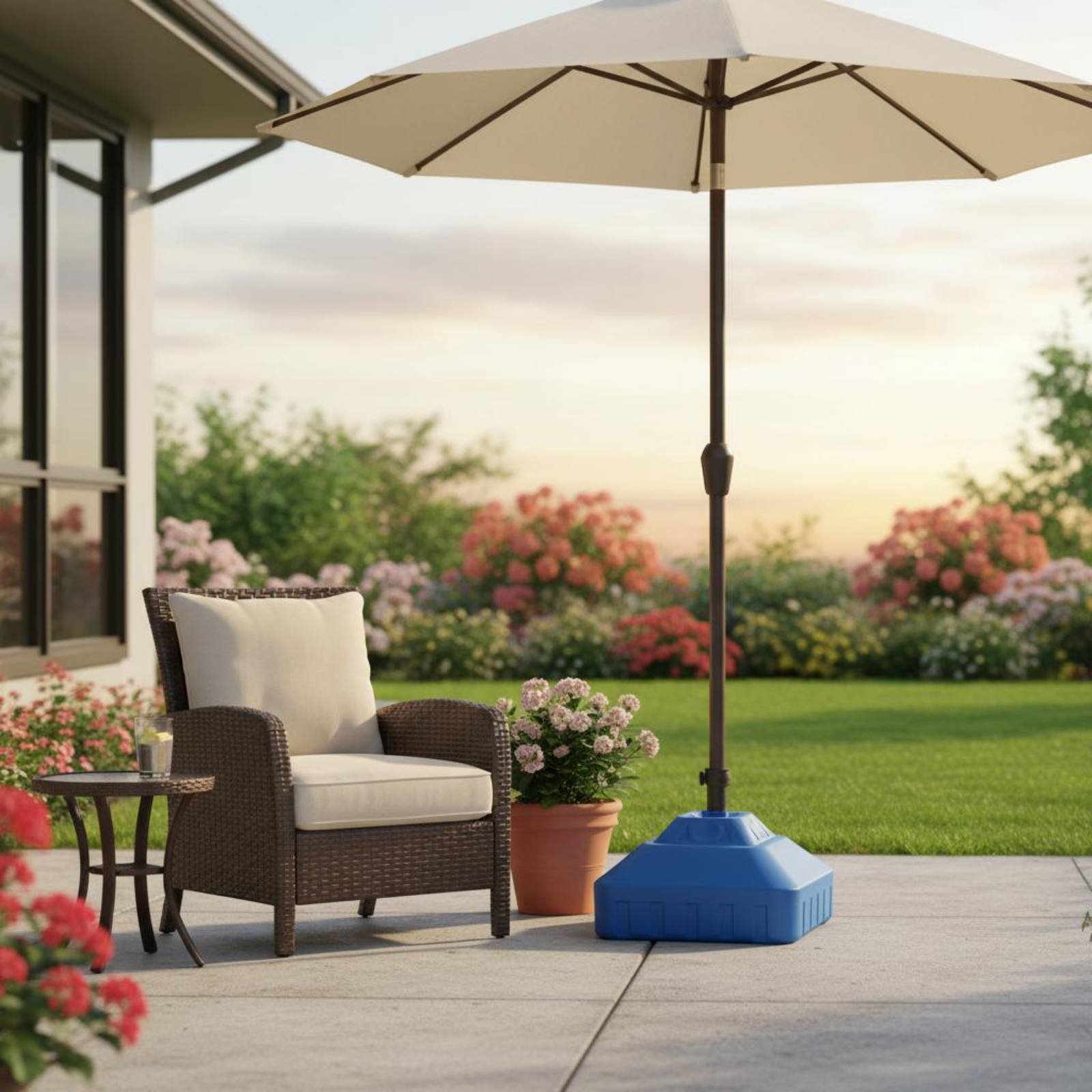 Base de Guarda-chuva com Enchi - Outdoor Furniture Vendors avaliação e preço